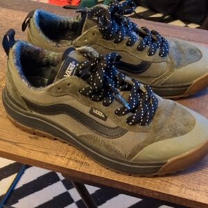 Vans Green and Black Sneakers